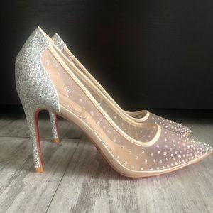 Christian Loubutine Style Shoes sz 38